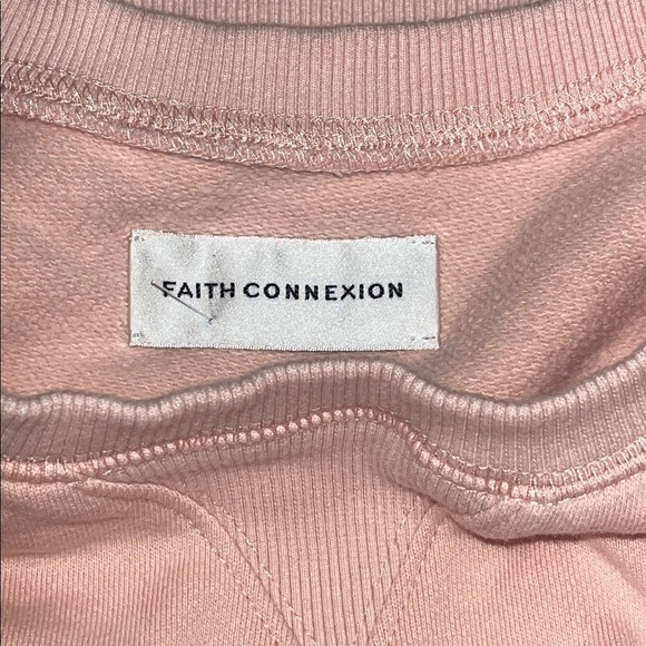 Faith Connexion Pink Crewneck Sweater with Graphic Design - Picture 10 of 10